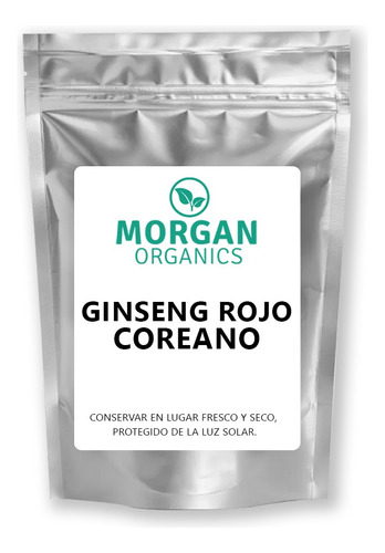 Ginseng Rojo Coreano Orgánico En Polvo 100% (raíz) 10 Grs