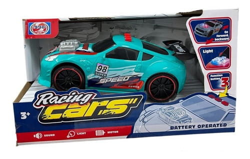 Auto Racing Cars Con Luz Y Sonido 23cm 6743