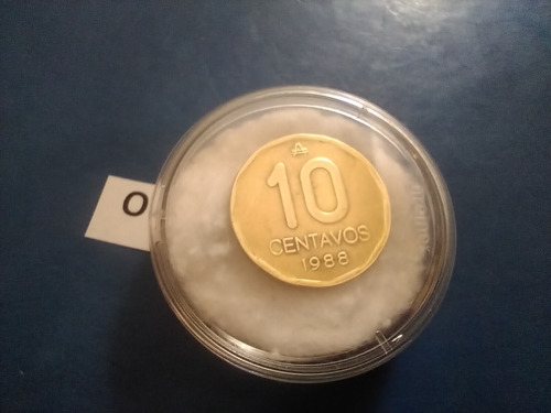 10 Centavos Moneda De 1988 Austral Argentina Con La Caja