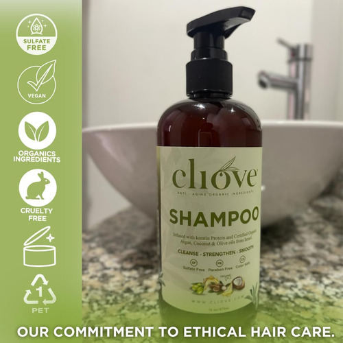 Shampoo Cliove | Tratamento Hidratante Capilar Com Proteína