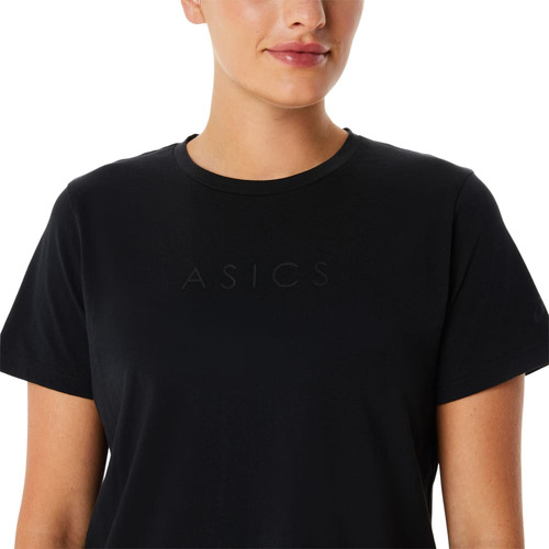Polo Asics Training Core Graphic Tee Black Mujer