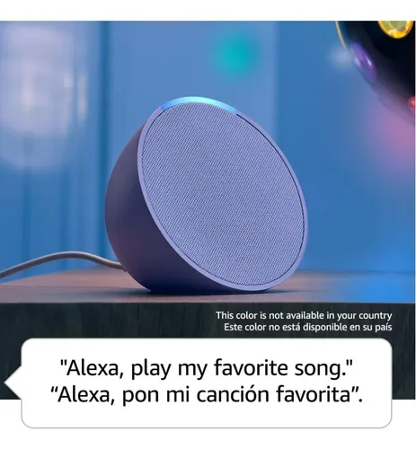Combo Asistente Alexa Echo Pop Bombillo Interruptor Enchufes