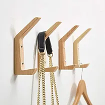 Comprar Paquete De 4, Ganchos De Pared De Madera, Ganchos De Madera 
