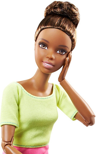 Muñeca Barbie Barbie, Hecha Para Moverse ., Tope Amarillo