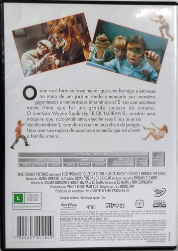 Dvd Querida Encolhi As Crianças Com Rick Moranis (Usado)