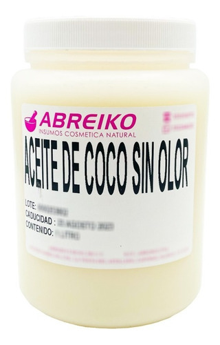 Aceite De Coco Grado Alimenticio 1 Litro