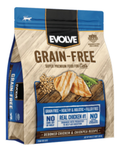 Evolve Gato Grain Free Pollo - 4.9 Kg