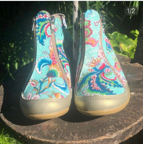 Imagen 7 de 10 de Zapatillas Abotinada Te Para Tres Diseños Estampados Unicos