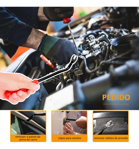 Presilhas Grampos Fixadores Carro Kit 1000 Com Chave Fenda
