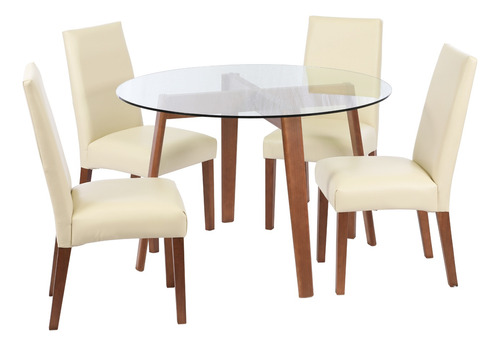 Juego De Comedor Valencia Silla Cadiz Pu Latam Home