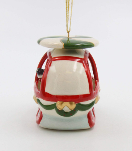 Ornamento De Árbol De Navidad De Helicóptero De Cerámica De