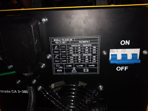 Soldadora Inverter Aleba Tig 350 Acdc Aluminio Tapa Cilindro