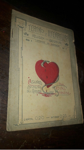 Teatro Literatura Revista Semanal 1923 Barbusse Secretos Cor
