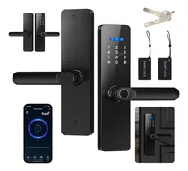 Comprar Chapa cerradura inteligente electrónica tuya con wifi derecha\u002Fizquierda 5 maneras códigos huellas llave tarjeta tuya app Android IOS espesor de la puerta recomendado 40-65MM
