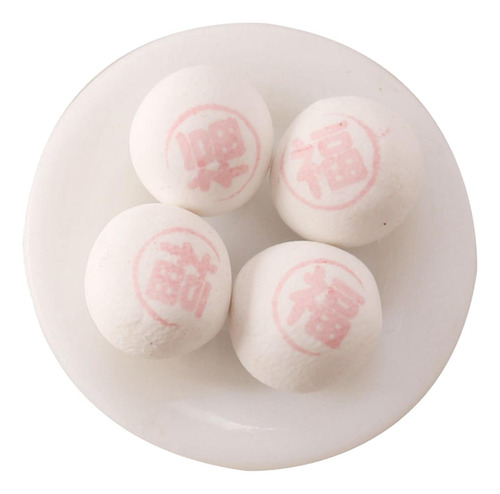 4x Casa De Muñecas Postres Chinos Juegos De Imaginación Fu