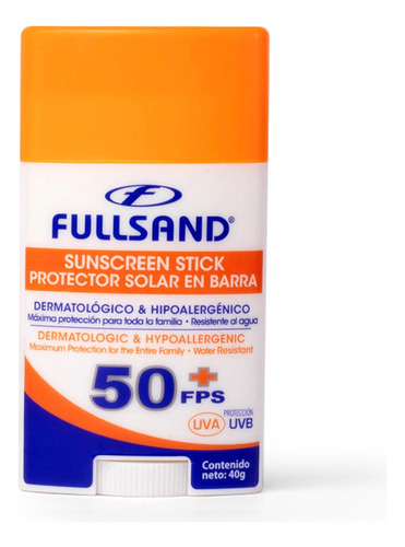 Fullsand Protector Solar Bloqueador En Barra Fps50+ 40g