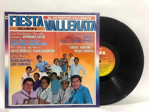 Fiesta Vallenata Vol.8 Vinilo Lp