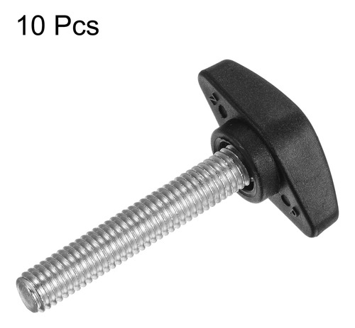 Perillas De Ala En T De Plástico M8 X 1.575puLG Rosca Macho