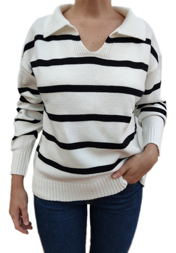 Sweater Lana Rayado Abrigo