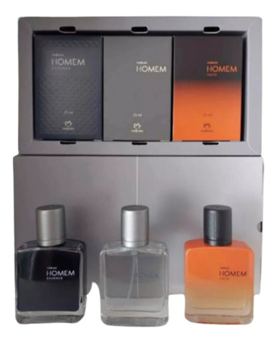 Set 3 Mini Homem 25ml Perfumes Masculino Natura