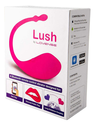 Lovense Lush 1ra G. Envio Gratis E Inmediato. Huevo Vibrador