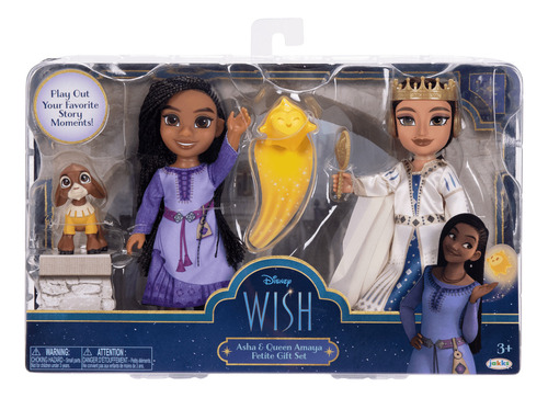 Disney Wish Set Asha Y Reina Amaya Figuras Pequeñas