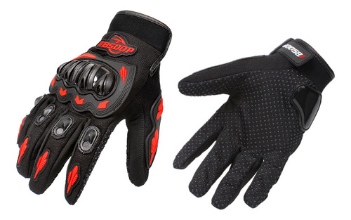 Guantes De Moto Para Hombre Con Pantalla Táctil De Dedo Comp