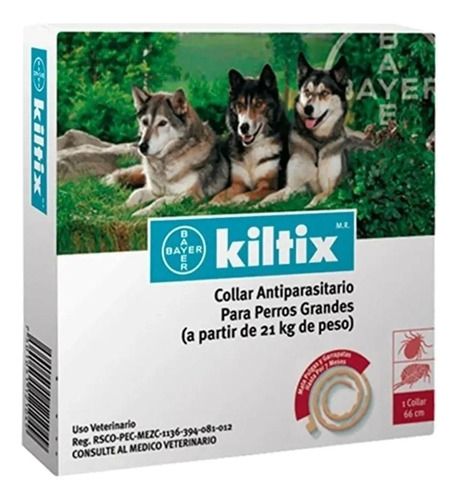 Coleira antiparasitário para carrapato Bayer Kiltix para cão