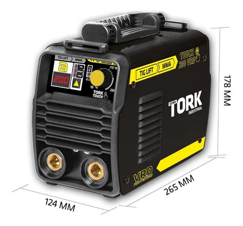 Imagem 4 de 7 de Máquina De Solda Inversora Tig Mma Touch 200 Amp Vrd Tork