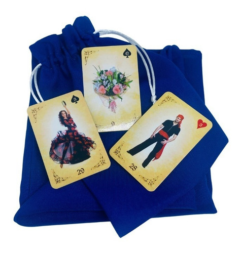Imagem 3 de 4 de Kit Baralho Cingano Lenormand + Toalha + Saquinho