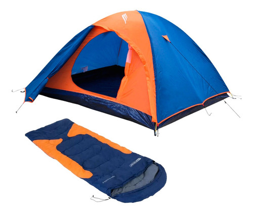 Kit Acampamento Barraca Falcon 2p Ntk + Saco Dormir Freedom