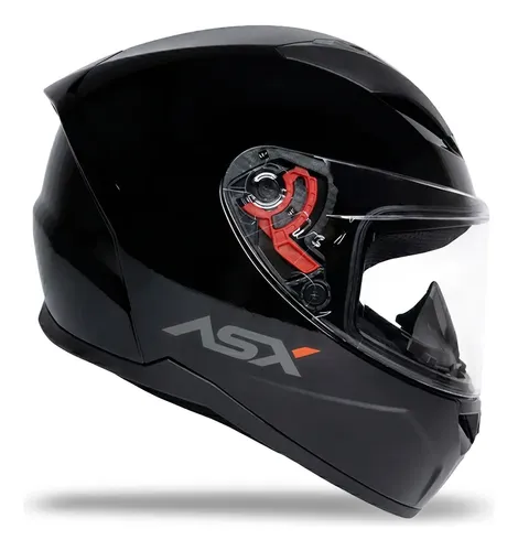 Capacete Asx City Feminino Masculino Preto Fosco Brilhante