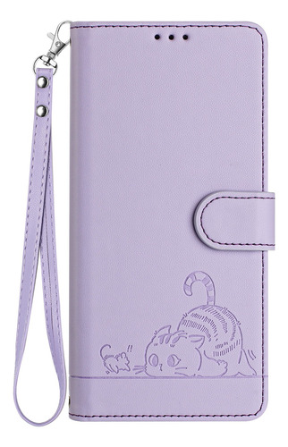 Bonita Funda De Piel De Gato Para Oppo Reno Serie 10, Cartera, Cierre Magnético, Impermeable, Bonita Para Mujer, Función Atril