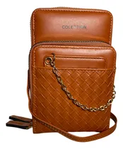 Comprar Bandolera Portacelular Ajustable Desmontable Camel Relieve Oro Camel