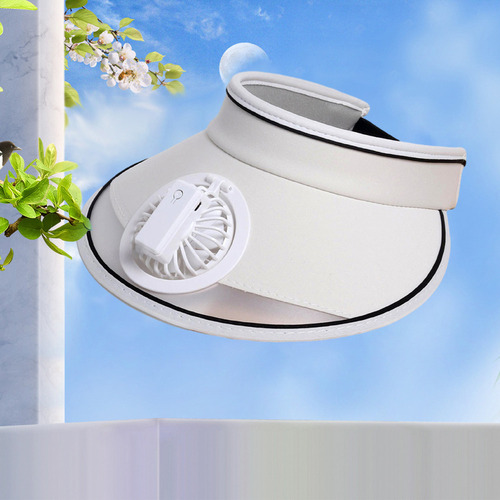 Gorro En L Con Ventilador Para Mujer, Sombrero Con Visera Pa