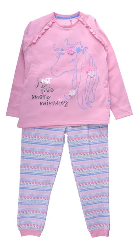 Set 2 Pzas Pijama Niña Rosado Pillin (pvx408ros)