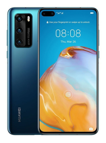 Celular Huawei P40, 6.1 , 8gb Ram+128gb Rom, Dual Sim, Azul Color Deep sea blue