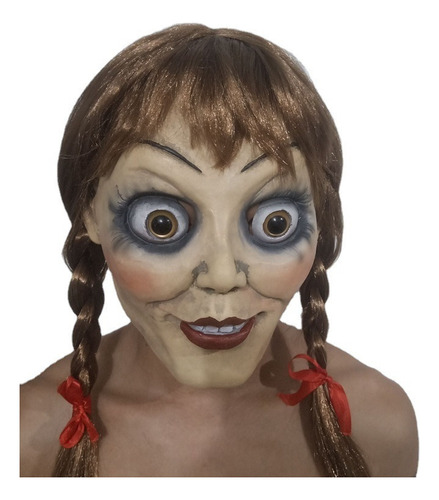 Máscara De Halloween De Muñeca Fantasma Aterradora