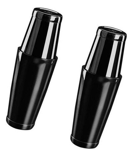 Juego De Cóctel Profesional Boston Shaker Black Tin Bar Pub