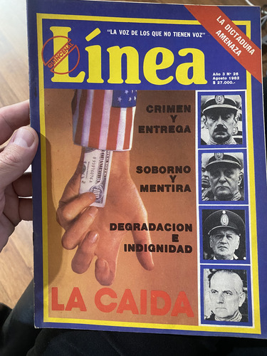 Línea 26 Agosto 1982 Pepe Rosa Revisionismo Histórico (Usado)