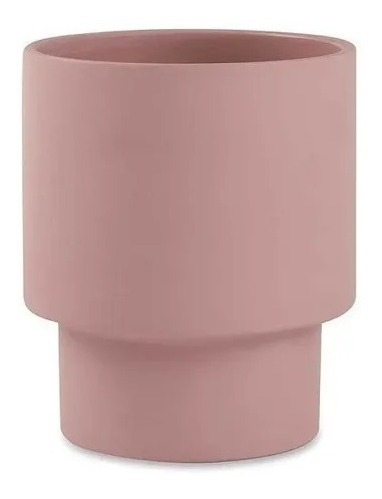 Vaso Em Cimento Rosa 19,5 Cm - Mart 1233