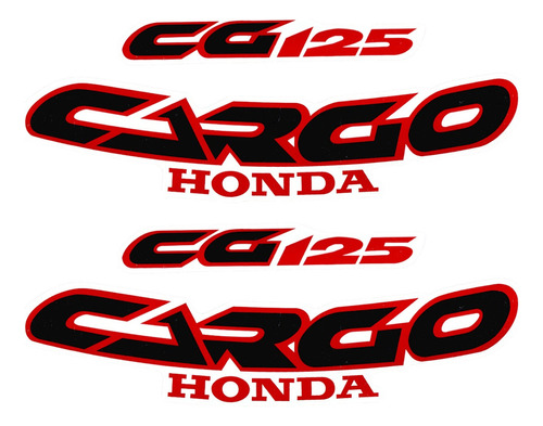 Kit Jogo Adesivos Honda Cg 125 Cargo Ano 1989 Até 2002