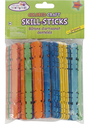 Craft Skill Sticks Vario Color -4.5  100 Pkg