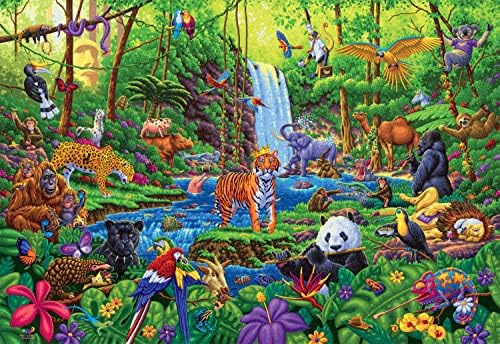 Buffalo Games - Jungle Jumble - Rompecabezas De 2000 Piezas