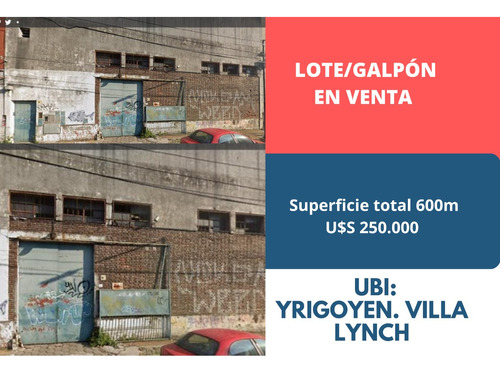 Venta Lote, Galpon En San Martin. Oportunidad Zona Industrial