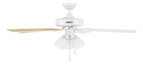 Ventilador de techo Architect 52 pulgadas blanco de 5 aspas Coolfan
