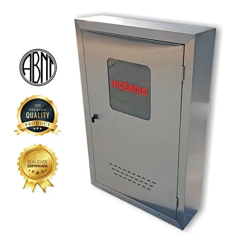 Caixa De Hidrante Inox Sobrepor 90x60x17cm