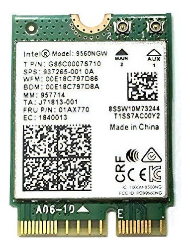 Placa Wifi Intel Ac 9560 Ngw