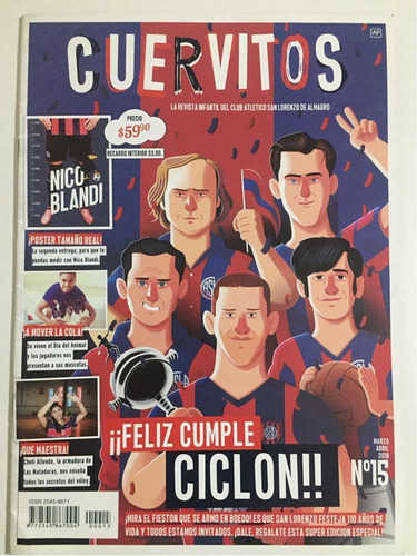 Revista Cuervitos # 15 Club Atlético San Lorenzo De Almagro