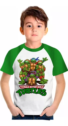 Camiseta Tartarugas Ninja Infantil Personalizada